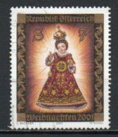 Austria, 2001, Christmas, 7s, USED - Used Stamps