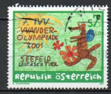 Austria, 2001, Hiking Olympics, 7s, USED - Used Stamps