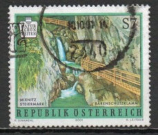 Austria, 2001, Austrian Natural Beauty/Steiermark, 7s, USED - Used Stamps