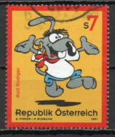 Austria, 2001, Rolf Rüdiger, 7s, USED - Oblitérés