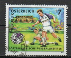 Austria, 2001, SV Wüstenrot Salzburg Austrian Football Champions, 7s, USED - Oblitérés