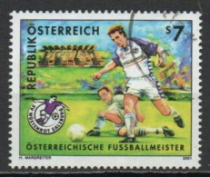 Austria, 2001, SV Wüstenrot Salzburg Austrian Football Champions, 7s, USED - Used Stamps