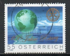 Austria, 2005, Rotary International Centenary, 55c, USED - Used Stamps