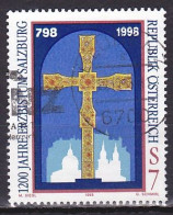 Austria, 1998, Salzburg Archdiocese 1200th Anniv, 7s, USED - Usados