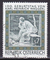 Austria, 1997, Karl  Heinrich Waggerl, 7s, USED - Gebraucht