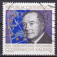 Austria, 1994, Richard Coudenhove Kalergi, 10s, USED - Used Stamps