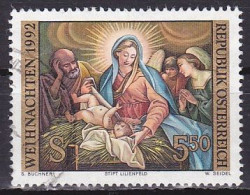 Austria, 1992, Christmas, 5.50s, USED - Gebruikt