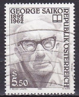 Austria, 1992, Georg Saiko, 5.50s, USED - Oblitérés