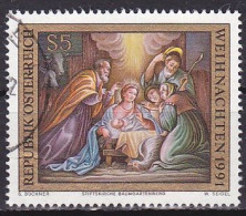 Austria, 1991, Christmas, 5s, USED - Used Stamps