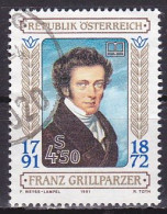 Austria, 1991, Franz Grillparzer, 4.50s, USED - Usati