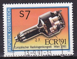 Austria, 1991, European Radiology Cong, 7s, CTO - Oblitérés