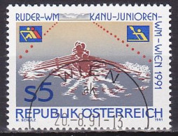 Austria, 1991, Rowing & Junior Canoeing World Championships, 5s, CTO - Used Stamps