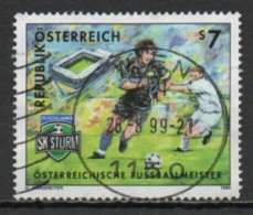 Austria, 1999, SK Puntigamer Sturm Graz Austrian Football Champions, 7s, USED - Used Stamps