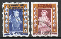 Austria, 1995, Composers, Set, USED - Gebraucht