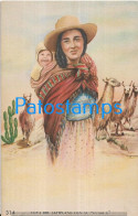 228138 ARGENTINA EL NORTE COSTUMES COYA DEL ALTIPLANO CON SU GUAGUA POSTAL POSTCARD - Argentina