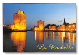   LA ROCHELLE Vue De Nuit Des Tours De La Chaîne Et Saint Nicolas  30  (scan Recto Verso)MG2839 - La Rochelle