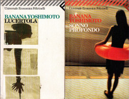 # 2 Libri Di Banana Yoshimoto - Lucertola / Sonno Profondo - Feltrinelli N. 1421 E 1332 - Novelle, Racconti