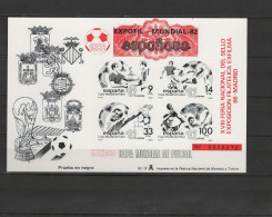 Spain 1986 Football Soccer World Cup, EXFILMA Vignette With Red Overprint MNH -scarce- - 1986 – Messico