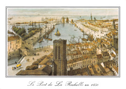 LA ROCHELLE Le Port En 1850 - Vieille Gravure   22 (scan Recto Verso)MG2851 - La Rochelle