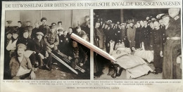 OORLOG 1915 / VLISSINGEN / UITWISSELING PLAATSGEHAD VAN INVALIDE KRIJGSGEVANGENEN  TUSSEN  DUITSLAND EN ENGELAND - Unclassified
