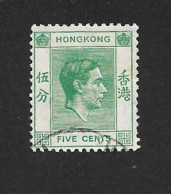 HONG KONG 1938 Gest ⊙ Mi 140 Sc 155 King George VI. - Otros & Sin Clasificación