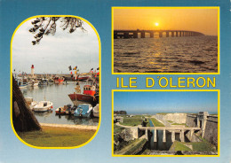 ILE D'OLERON   Pont Au Coucher Du Soleil, Port De La Cotinière Et Citadelle Du Château   4 (scan Recto Verso)MG2853 - Ile D'Oléron