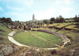 SAINTES Les Arènes Gallo Romaines, Au Fond L'église St Eutrope  20 (scan Recto Verso)MG2856 - Saintes