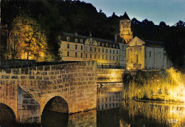 BRANTOME   L'abbaye Et Le Clocher Du XIe S. Le Pont Coudé Sur La Dronne, Vus De Nuit  13 (scan Recto Verso)MG2859 - Brantome