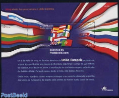 Portugal 2004 New EU Members S/s, Mint NH, History - Europa Hang-on Issues - Flags - Ongebruikt