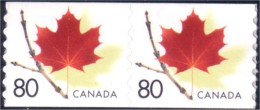 Canada Feuille Erable Paire Maple Leaf MNH ** Neuf SC (C20-09pa) - Nuovi