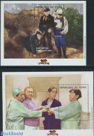 Chad 2000 The Three Stooges 2 S/s, Mint NH, Performance Art - Film - Movie Stars - Other & Unclassified