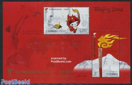 China People’s Republic 2008 Olympic Torch S/s, Mint NH, Sport - Olympic Games - Neufs
