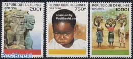 Guinea, Republic 1996 Definitives 3v, Mint NH, History - Various - Costumes - Costumes