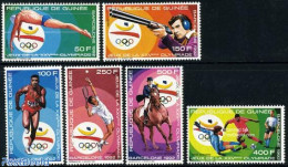 Guinea, Republic 1989 Olympic Games Barcelona 6v, Mint NH, Nature - Sport - Horses - Football - Olympic Games - Shooti.. - Shooting (Weapons)