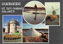 GUERANDE   Récolte Du Sel Dans Les Oeillets, Le Moulin Du Diable, La Porte St Michel   8 (scan Recto Verso)MG2863 - Guérande