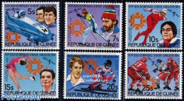 Guinea, Republic 1984 Olympic Winter Games 6v, Mint NH, Sport - (Bob) Sleigh Sports - Ice Hockey - Olympic Winter Game.. - Inverno