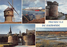 GUERANDE  Les Remparts, Le Moulin Du Diable, Le Port De La Turballe, Les Marais Salants   15 (scan Recto Verso)MG2863 - Guérande