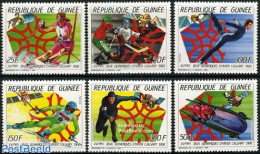 Guinea, Republic 1987 Olympic Winter Games 6v, Mint NH, Sport - Transport - (Bob) Sleigh Sports - Ice Hockey - Olympic.. - Winter (Other)