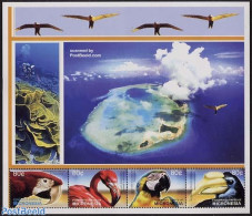 Micronesia 2003 Birds 4v M/s, Mint NH, Nature - Birds - Parrots - Micronesia