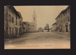 CPA - 42 - St-Barthélemy-Lestra - Place Publique - Colorisée - Edition Perret - Circulée En 1910 - Saint Etienne