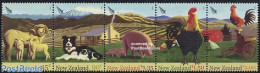 New Zealand 2005 Farmyard Animals 5v [::::], Mint NH, Nature - Animals (others & Mixed) - Birds - Cattle - Dogs - Poul.. - Neufs