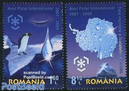 Romania 2009 Preserve Polar Regions 2v, Mint NH, Nature - Science - Various - Birds - Penguins - The Arctic & Antarcti.. - Unused Stamps