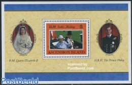 Ascension 1997 Elizabeth II Golden Wedding S/s, Mint NH, History - Kings & Queens (Royalty) - Royalties, Royals