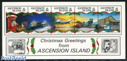 Ascension 1993 Christmas S/s, Mint NH, Religion - Transport - Christmas - Automobiles - Kerstmis