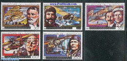 Comoros 1979 Aviation Overprints 5v, Mint NH, Transport - Aircraft & Aviation - Aviones