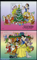 Guyana 1996 Christmas, Disney 2 S/s, Mint NH, Religion - Christmas - Art - Disney - Natale