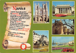 NANTES  Cathédrale St Pierre, Théâtre Graslin, Place Royale, Le Port  3 (scan Recto Verso)MG2865 - Nantes