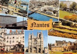 NANTES Le Port, La Loire Devant Le CHU, Le Neptune, La Gare, La Beaujoire, Place Royale   4 (scan Recto Verso)MG2865 - Nantes