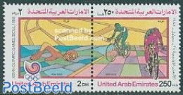 United Arab Emirates 1988 Olympic Games 2v [:], Mint NH, Sport - Cycling - Olympic Games - Swimming - Cyclisme