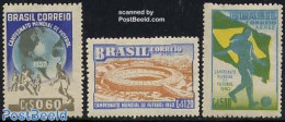 Brazil 1950 World Cup Football 3v, Mint NH, Sport - Football - Ungebraucht